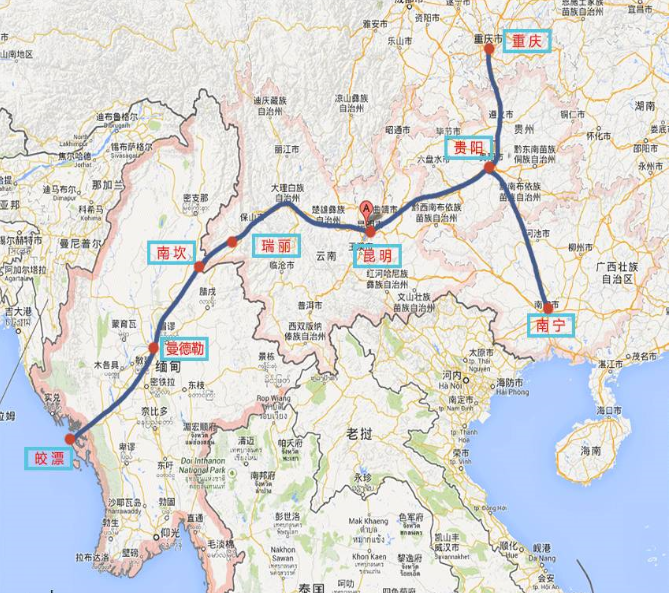 中緬油氣管線線路圖-http://www.hlxykdb.com/news/1315.html