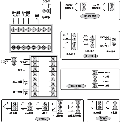 SWP-ND425閥位控制調(diào)節(jié)器接線(xiàn)圖