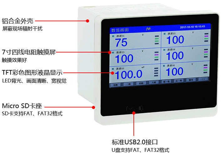 昌暉觸摸式無(wú)紙記錄儀 昌暉觸摸式無(wú)紙記錄儀