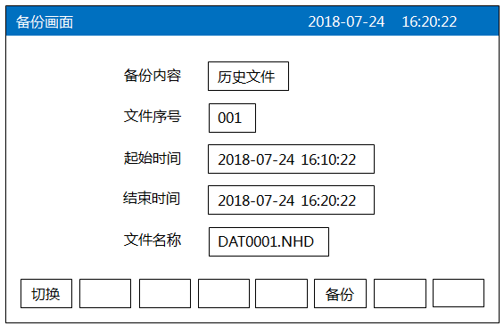 無(wú)紙記錄儀數(shù)據(jù)備份畫面 無(wú)紙記錄儀數(shù)據(jù)備份畫面