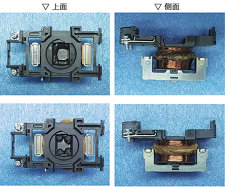 燒損的交流接觸器線圈 燒損的交流接觸器線圈