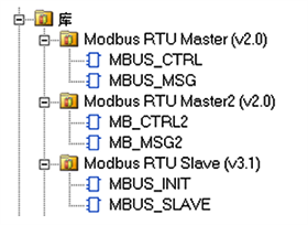 Modbus RTU庫(kù) Modbus RTU庫(kù)